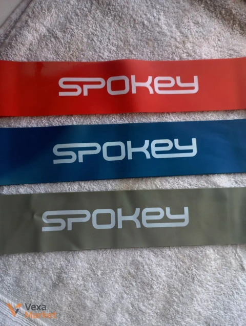 Комплект фитнес-резинок Spokey Power - 3 шт. (красная, синяя, серая)