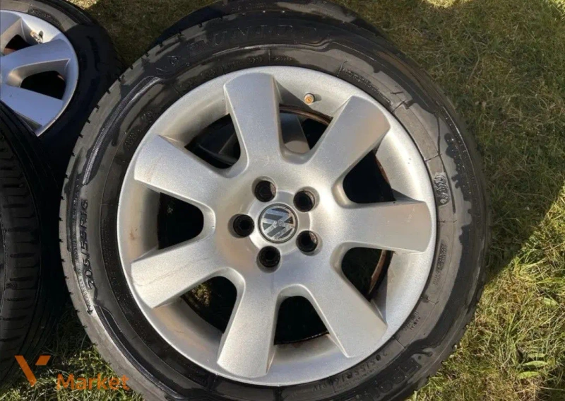 Комплект оригінальних литих дисків Volkswagen R15 з зимовою гумою Dunlop SP Winter Sport — фото 2