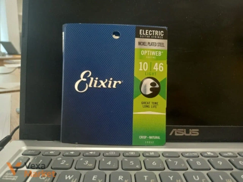 Комплект струн для електрогітари Elixir Nickel Plated Steel Light (10-46) Optiweb