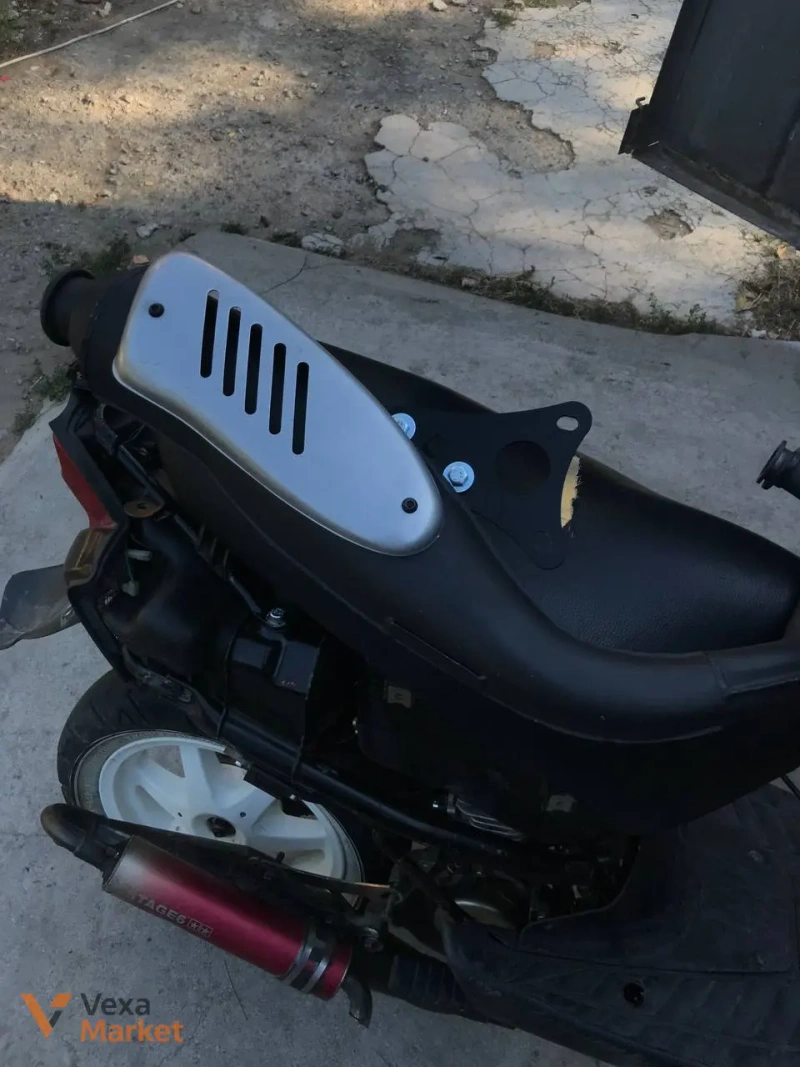 Комплект ЦПГ Malossi sport BWS 70cc, труба Stage 6 street, трос гальма, вилка Jog R/RR, пружини торк, ПДТ Brembo, ремінь Athena, шків, упори, вісь мотора, крильчатка, маніфолд, лепесток — фото 2