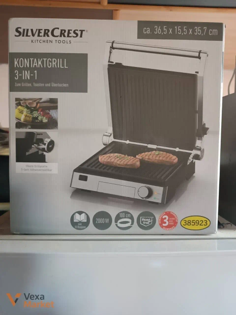 Контактний гриль SilverCrest Kontaktgrill 3-in-1