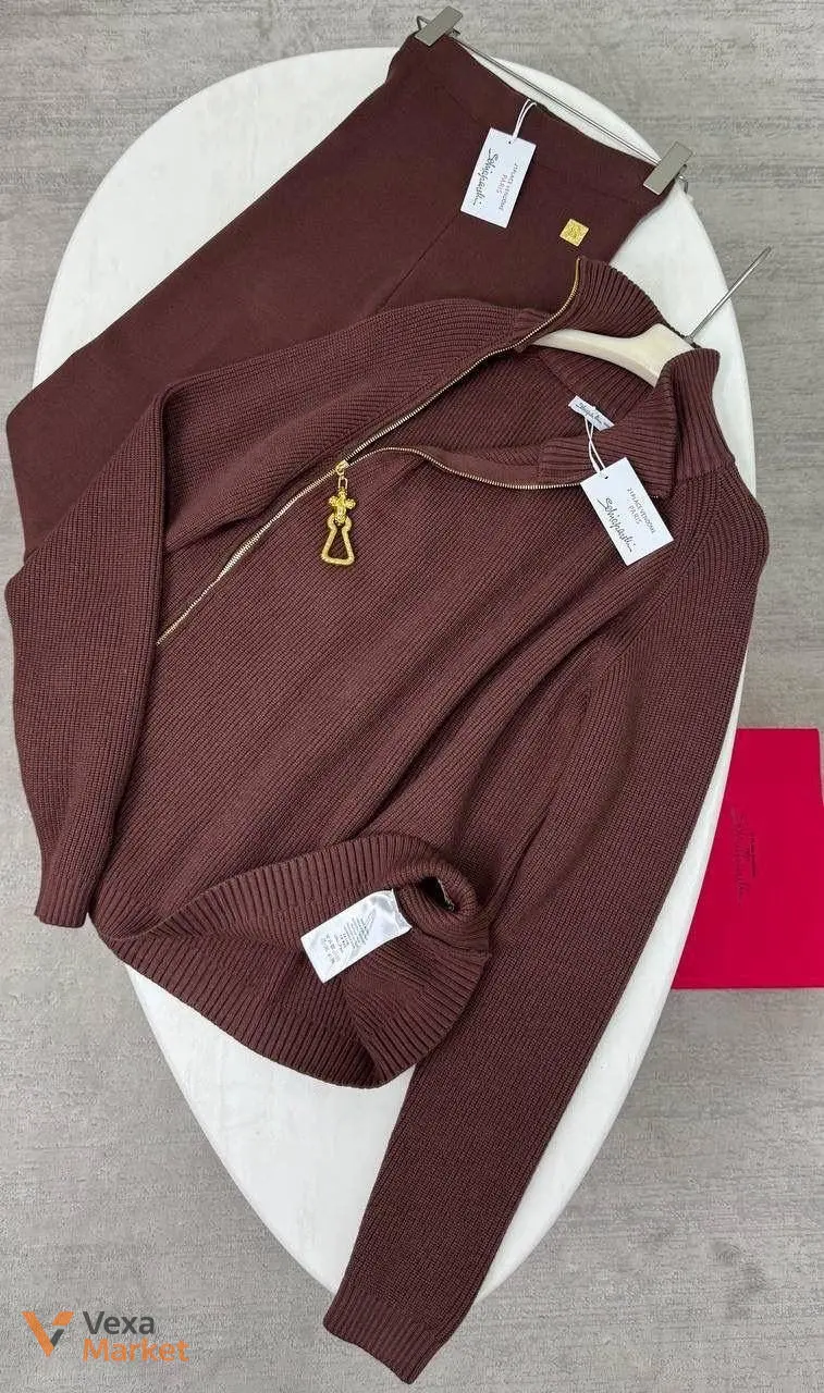 Костюм Schiaparelli універсальний сіро-коричневий 100% cotton — фото 3