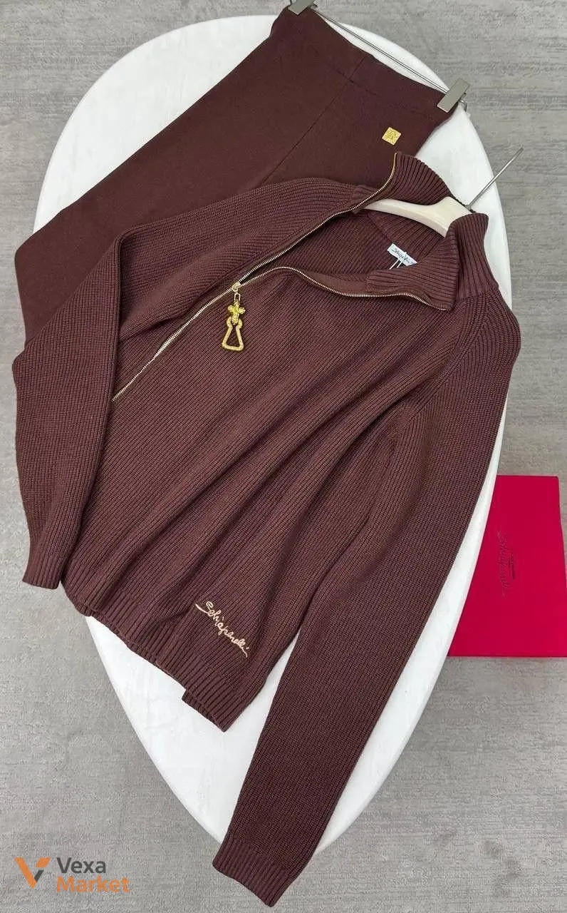 Костюм Schiaparelli універсальний сіро-коричневий 100% cotton — фото 5