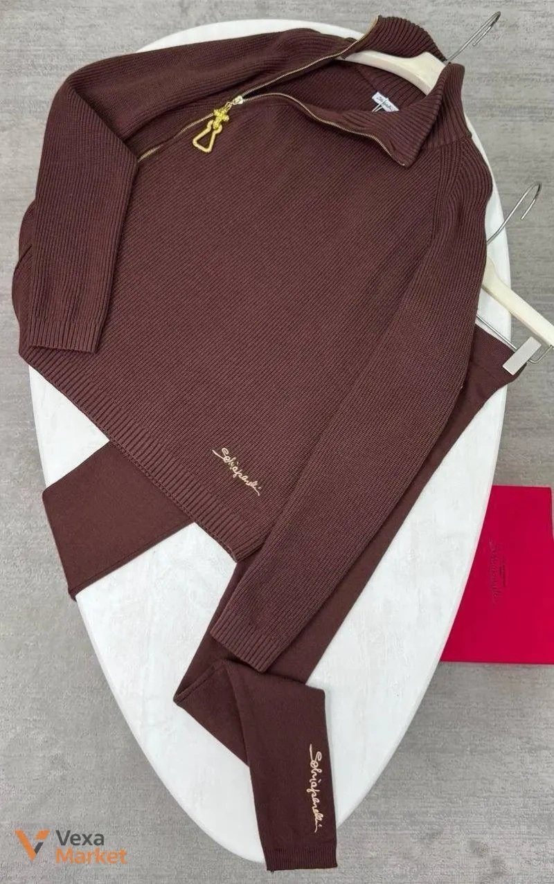 Костюм Schiaparelli універсальний сіро-коричневий 100% cotton — фото 6