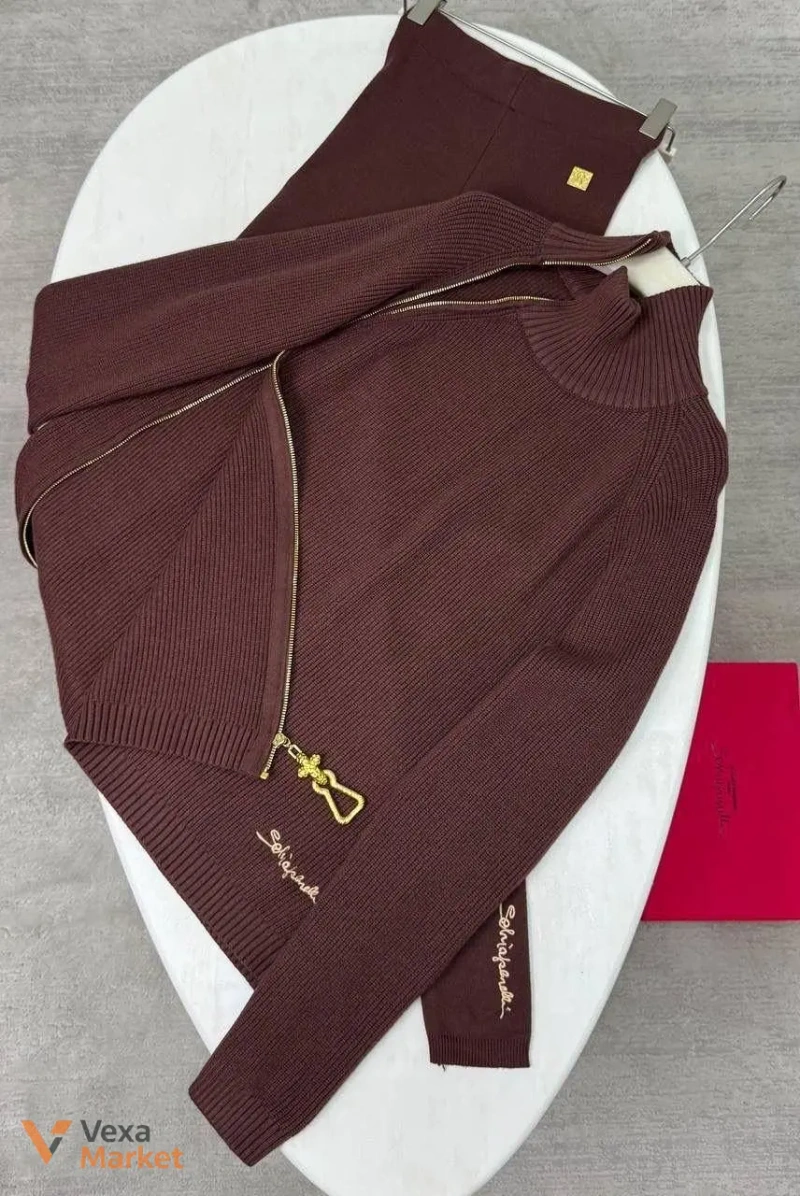 Костюм Schiaparelli універсальний сіро-коричневий 100% cotton — фото 8