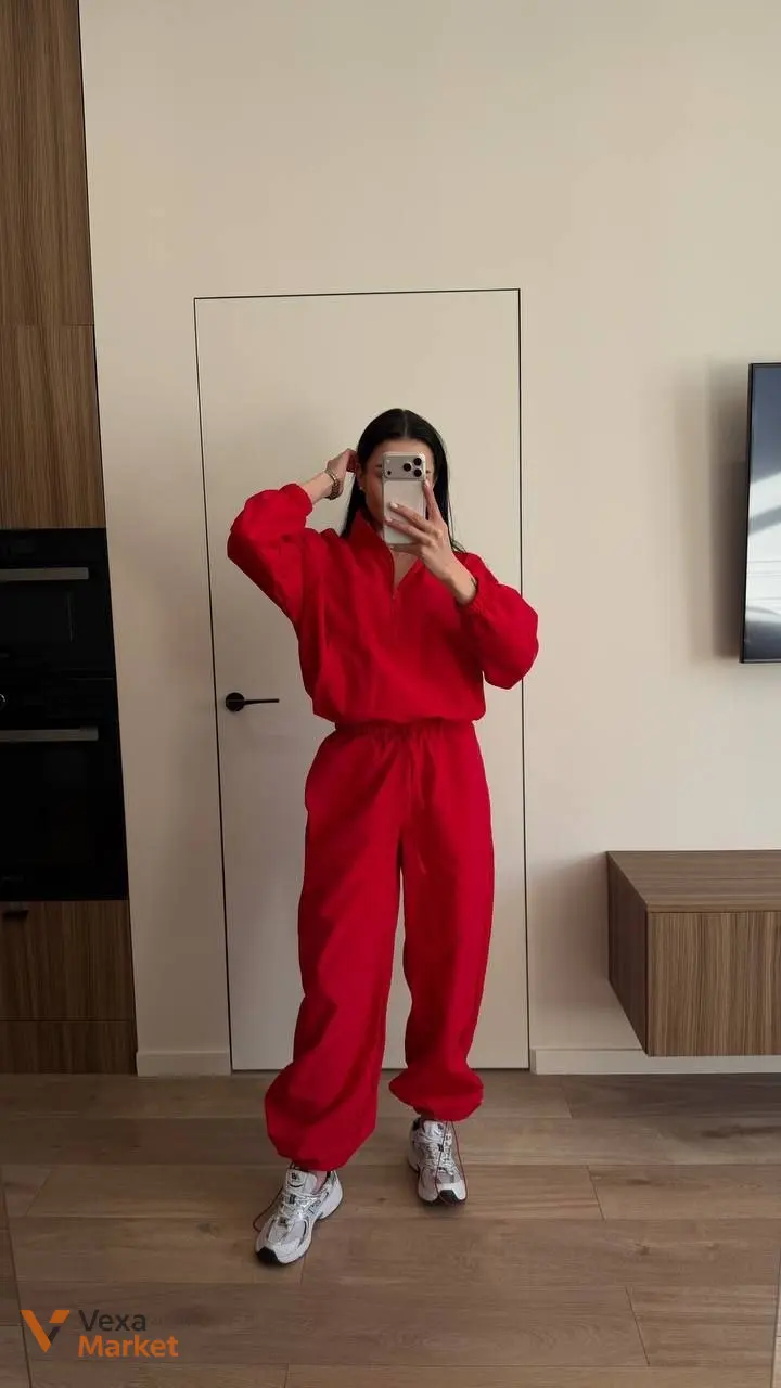 Костюм жіночий oversize з плащівки жатка — фото 3