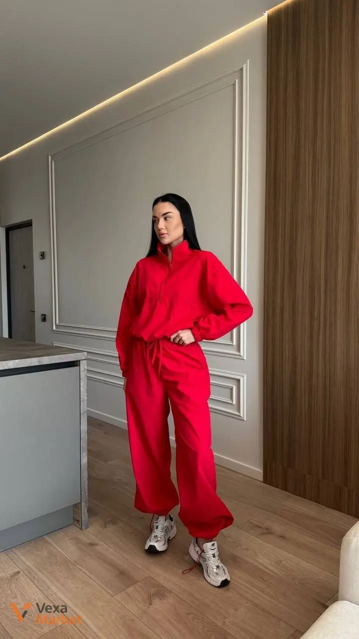 Костюм жіночий oversize з плащівки жатка — фото 4