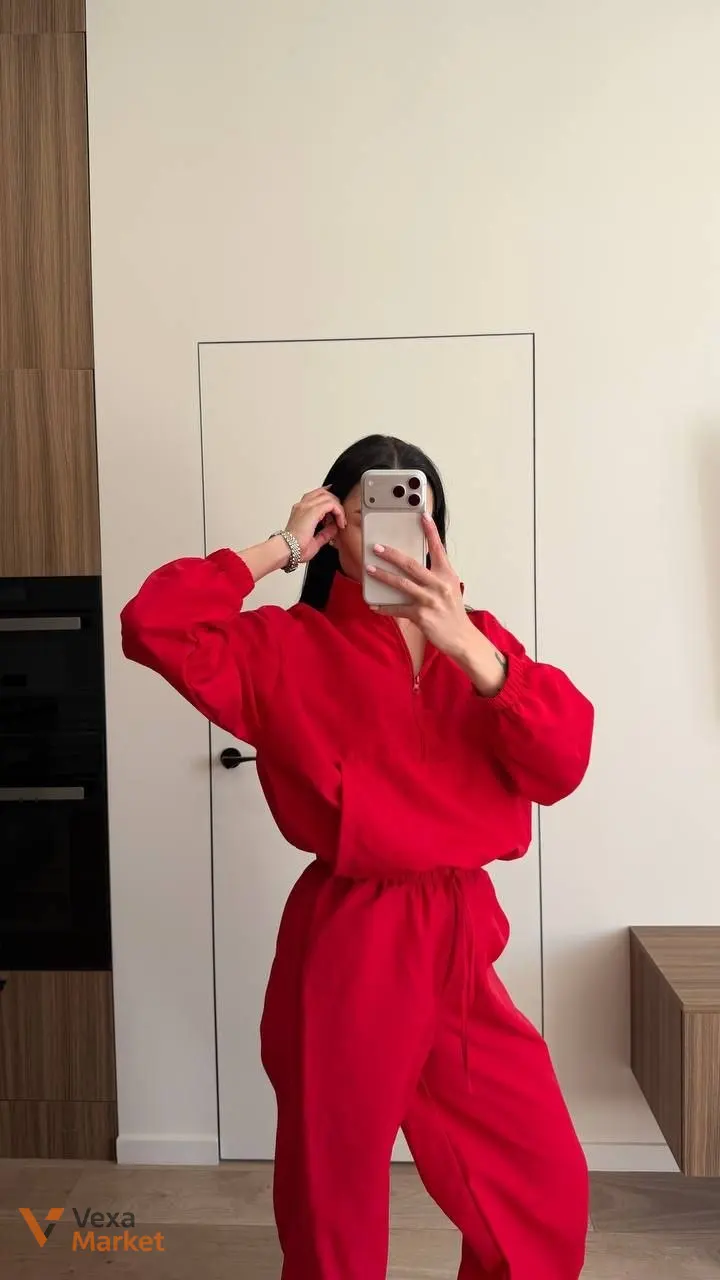 Костюм жіночий oversize з плащівки жатка — фото 5