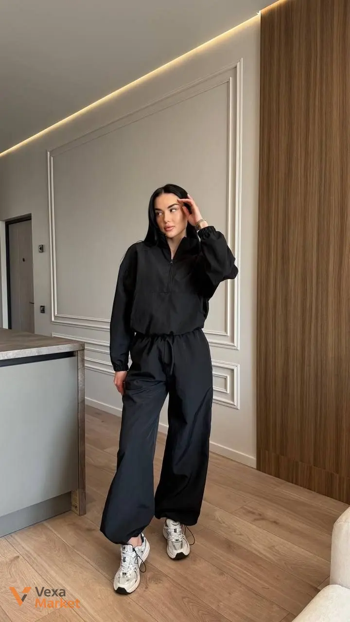 Костюм жіночий oversize з плащівки жатка — фото 9
