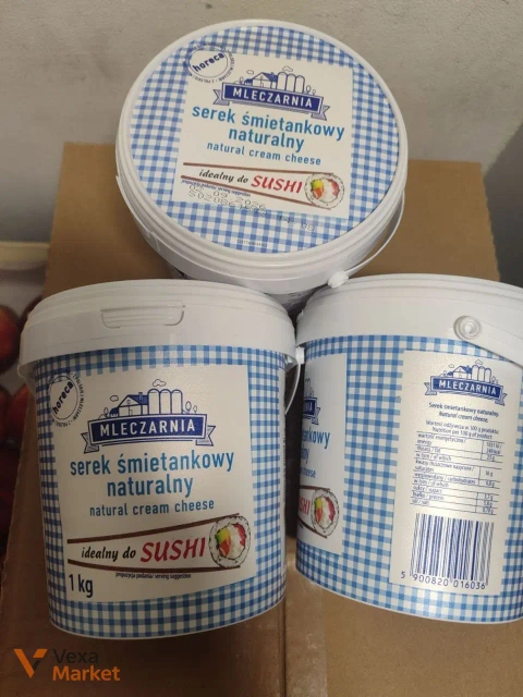 Крем-сир Mleczarnia Serek Śmietankowy Naturalny 1 кг