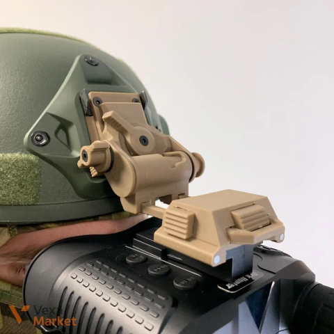 Кронштейн на шолом для приладу нічного бачення NVG Mount Nylon Койот