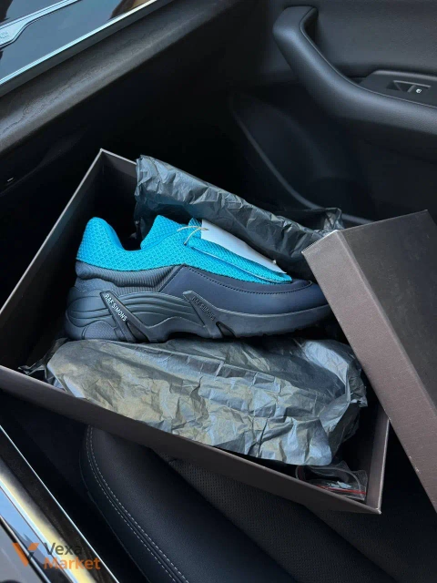 Кросівки AD Raf Simons Antei Aqua Blue шкіряні