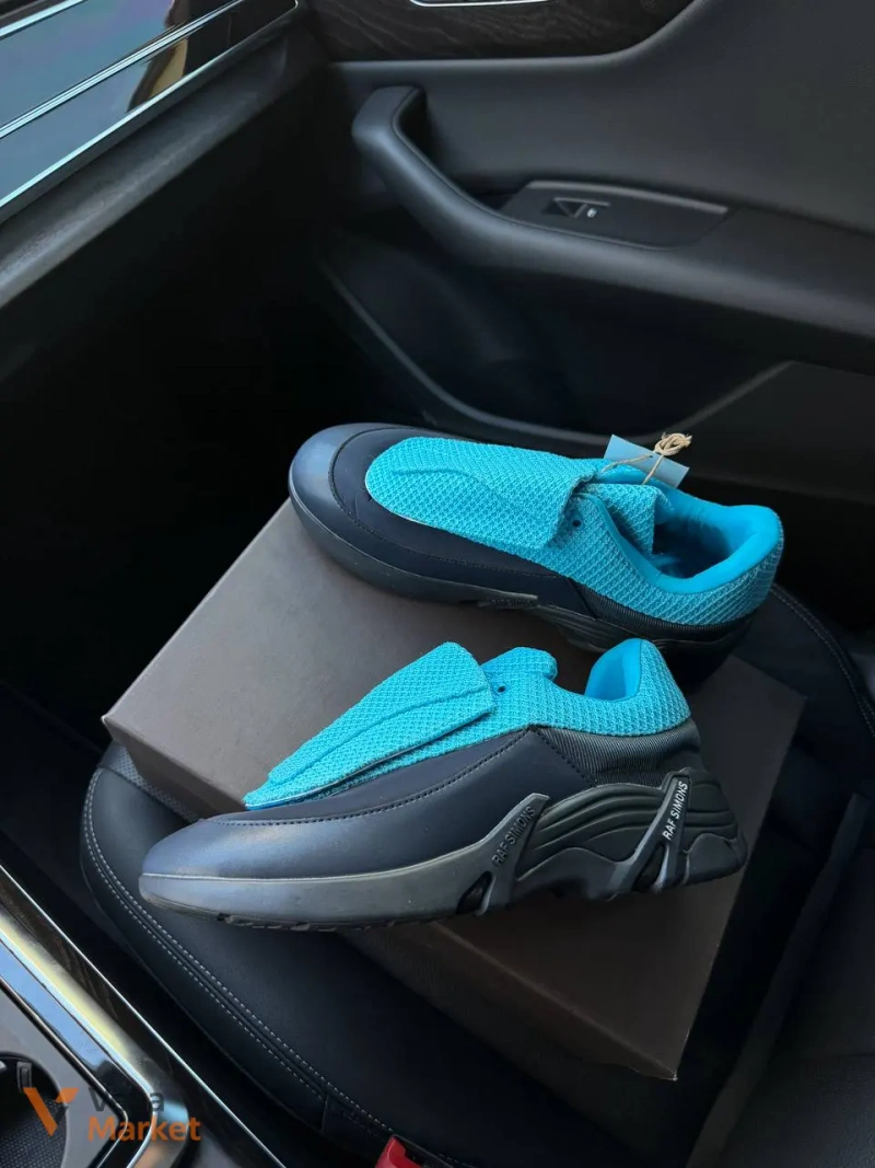 Кросівки AD Raf Simons Antei Aqua Blue шкіряні — фото 4