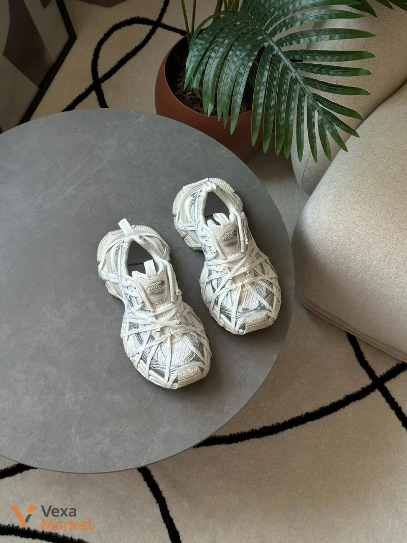 Кросівки BALENCIAGA 3XL Extreme Lace White Silver — фото 5