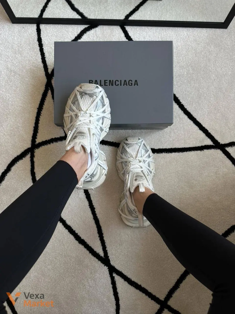 Кросівки BALENCIAGA 3XL Extreme Lace White Silver — фото 6
