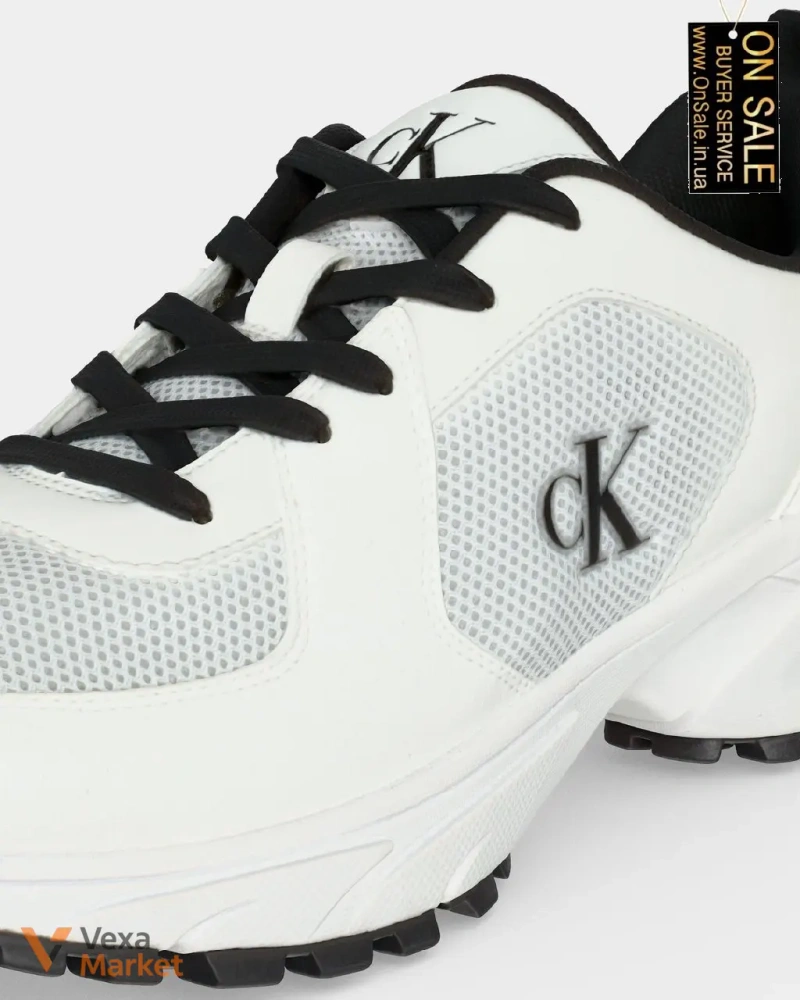Кросівки Calvin Klein RUNNER LACE UP білі/чорні — фото 5