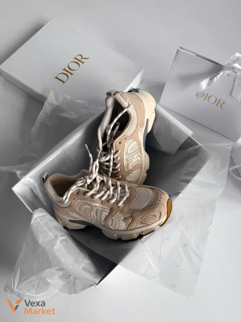 Кросівки Dior B22 бежеві — фото 2