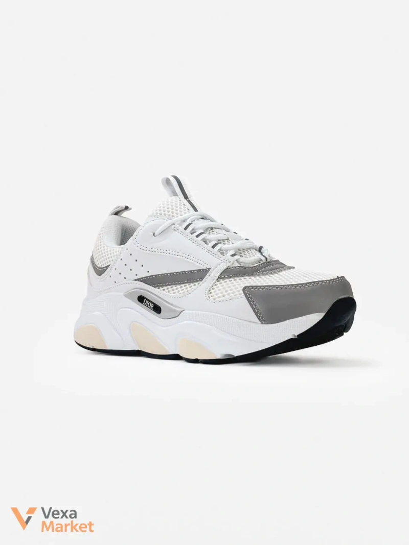 Кросівки Dior B22 Reflective White/Grey — фото 3