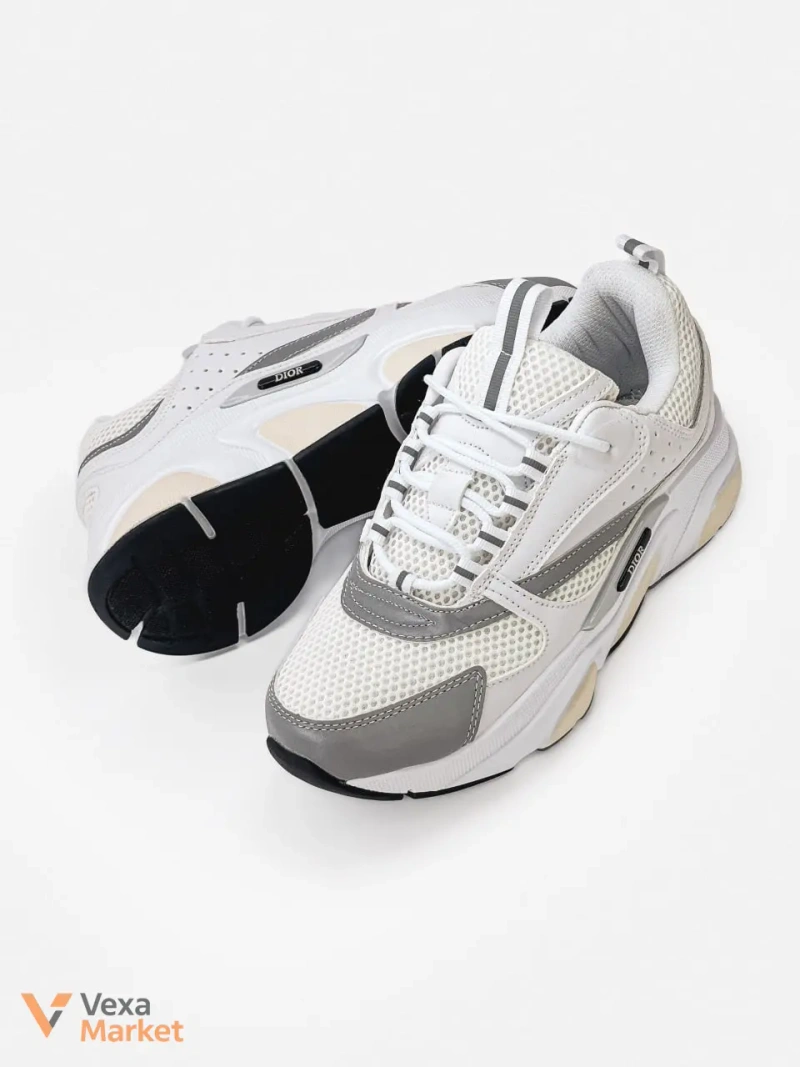Кросівки Dior B22 Reflective White/Grey — фото 7
