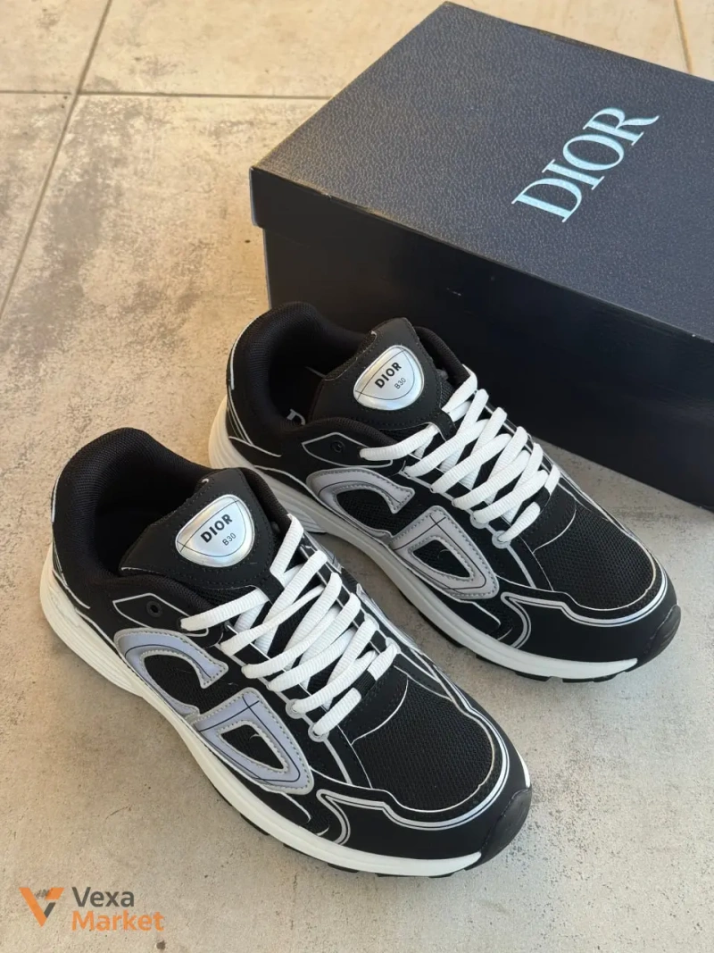 Кросівки Dior B30 Black White — фото 3
