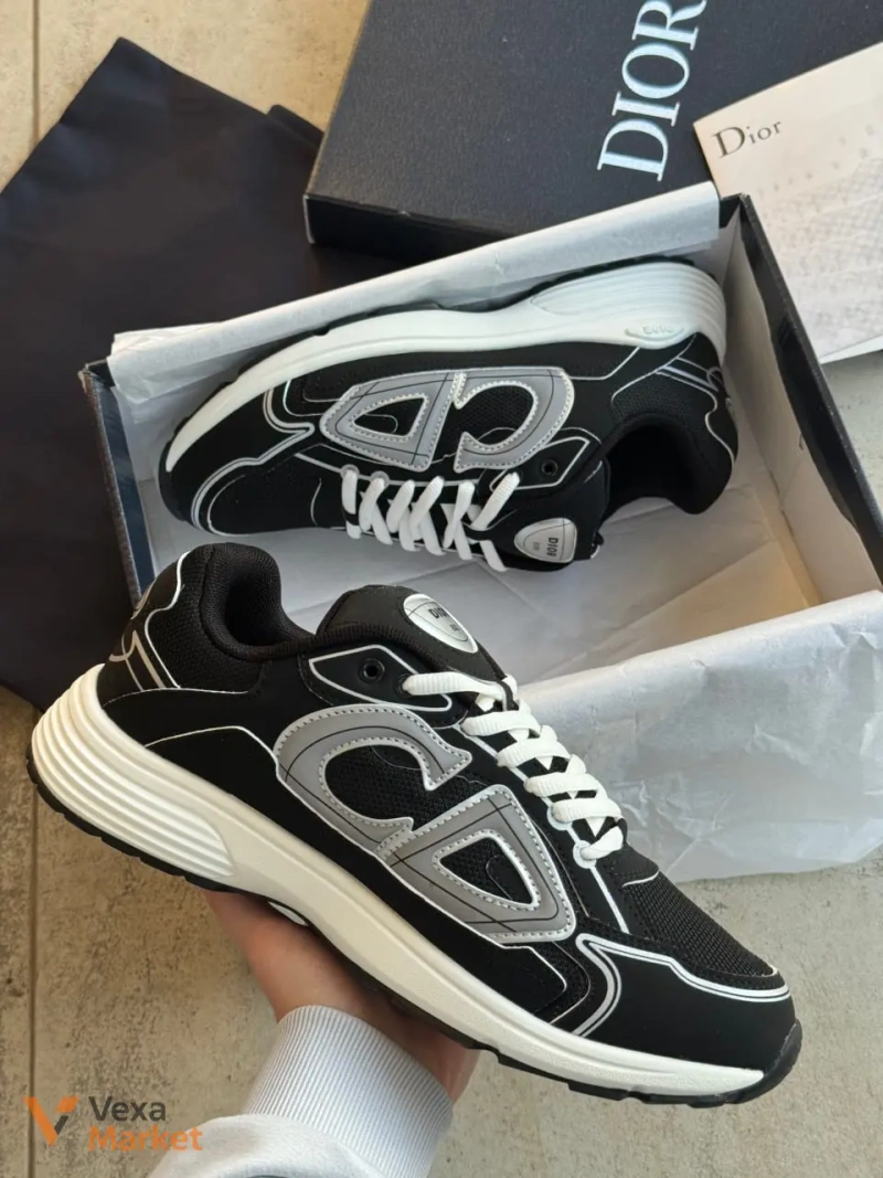 Кросівки Dior B30 Black White — фото 5