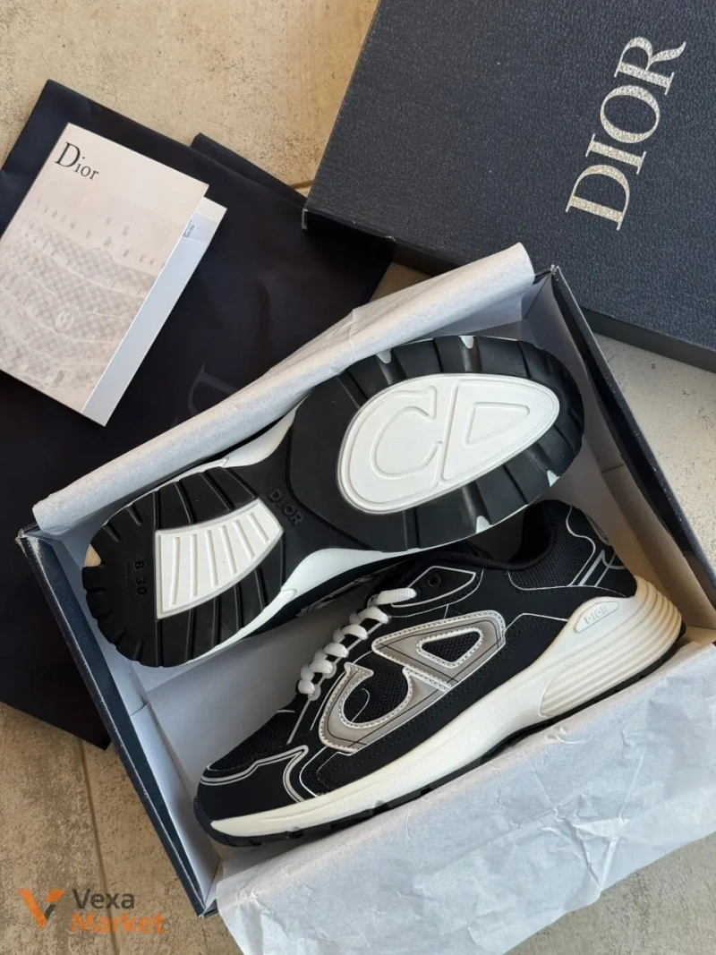 Кросівки Dior B30 Black White — фото 6