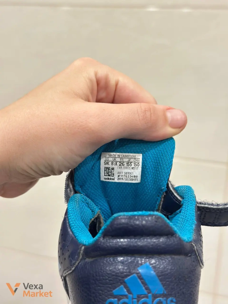 Кросівки дитячі Adidas сині розмір 26 — фото 4
