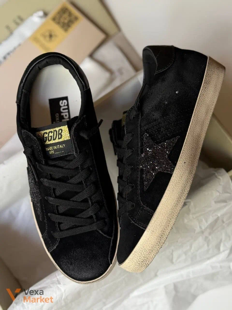 Кросівки Golden Goose чорні замшеві