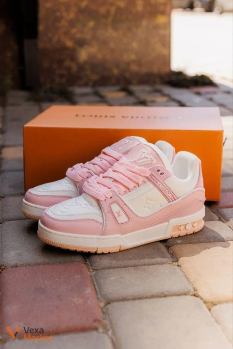 Кросівки Louis Vuitton Trainer White Pink