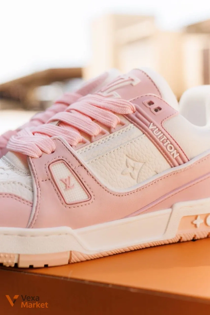 Кросівки Louis Vuitton Trainer White Pink — фото 4