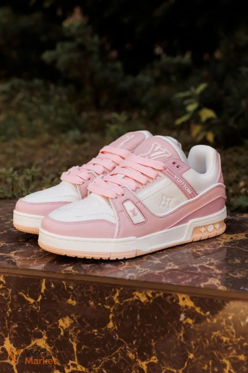 Кросівки Louis Vuitton Trainer White Pink — фото 6