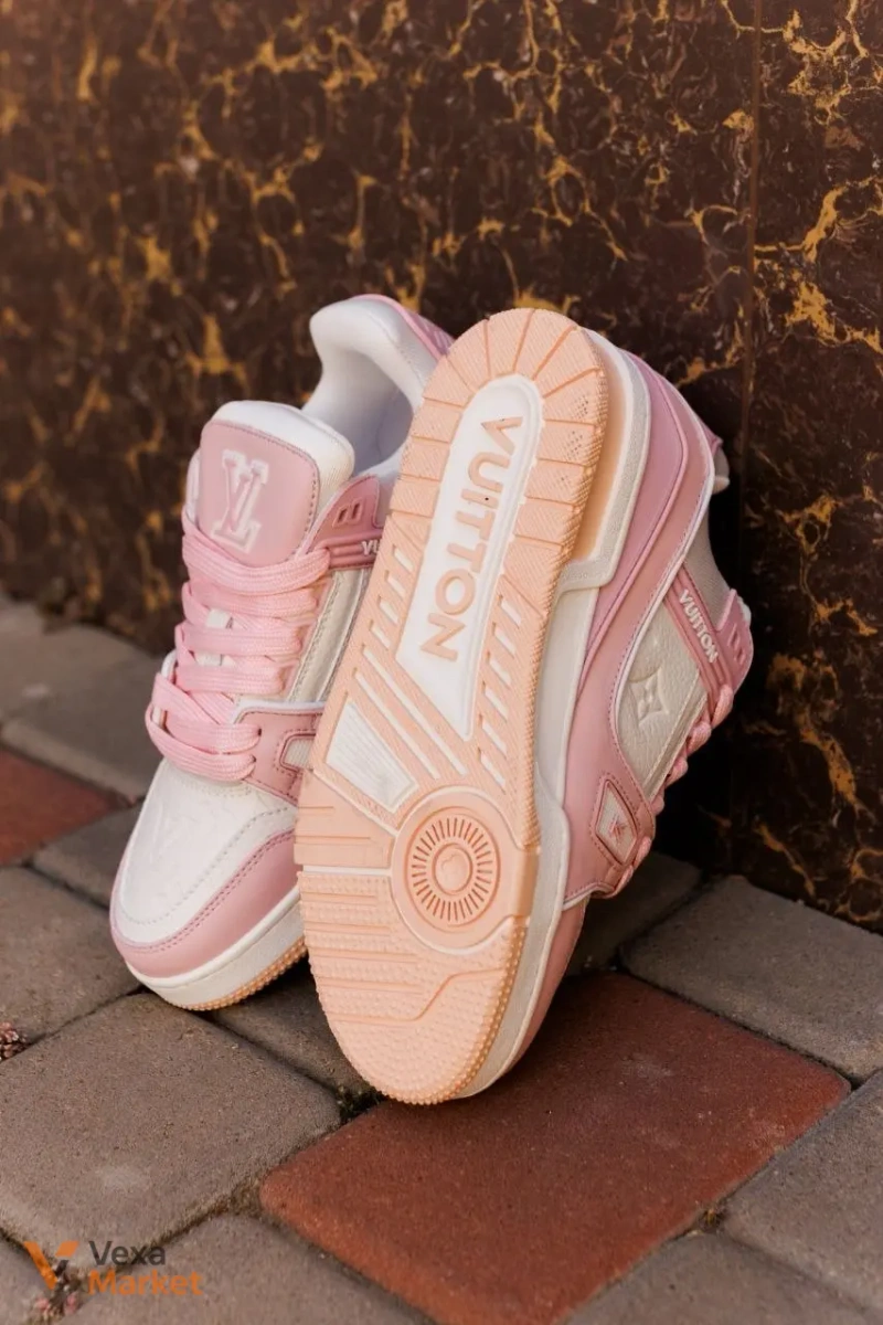 Кросівки Louis Vuitton Trainer White Pink — фото 8