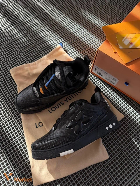 Кросівки LV Skate Oversized Flower Black