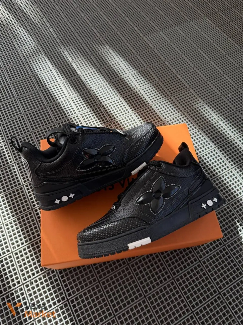 Кросівки LV Skate Oversized Flower Black — фото 7