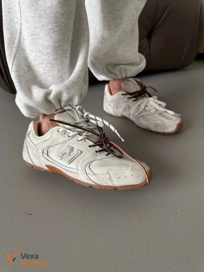 Кросівки New Balance 530 x Miu Miu Dirty White шкіряні — фото 5