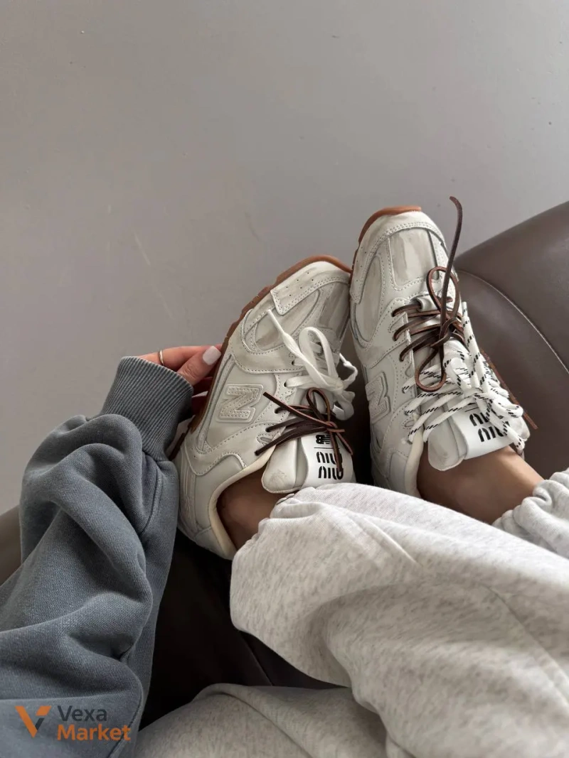 Кросівки New Balance 530 x Miu Miu Dirty White шкіряні — фото 7
