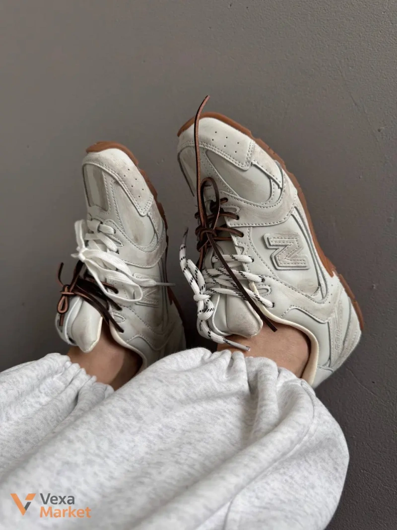 Кросівки New Balance 530 x Miu Miu Dirty White шкіряні — фото 9