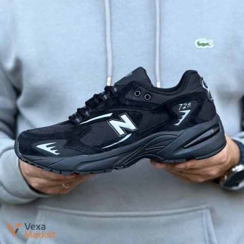 Кросівки New Balance 725 чорні текстиль/замша