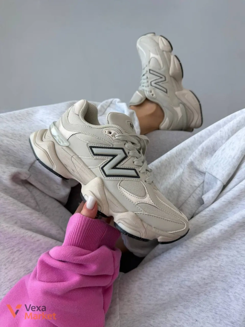 Кросівки New Balance 9060 Light Cream Leather — фото 3