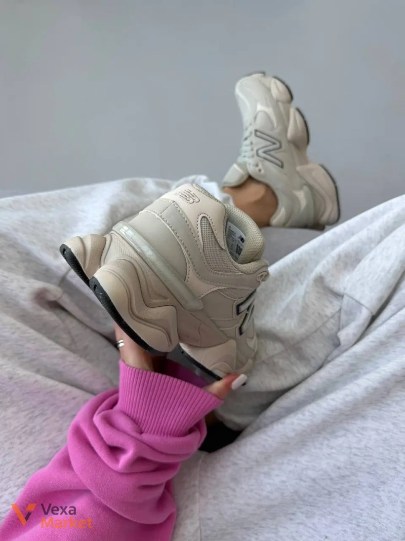 Кросівки New Balance 9060 Light Cream Leather — фото 4