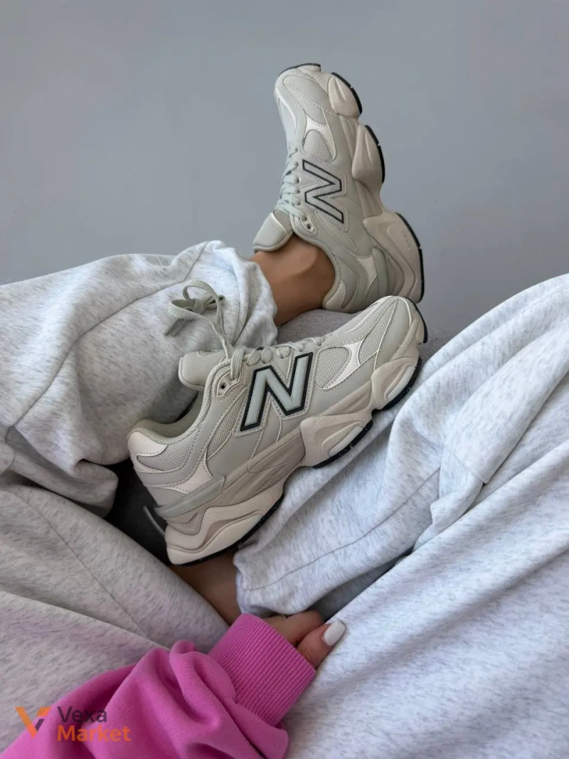 Кросівки New Balance 9060 Light Cream Leather — фото 5
