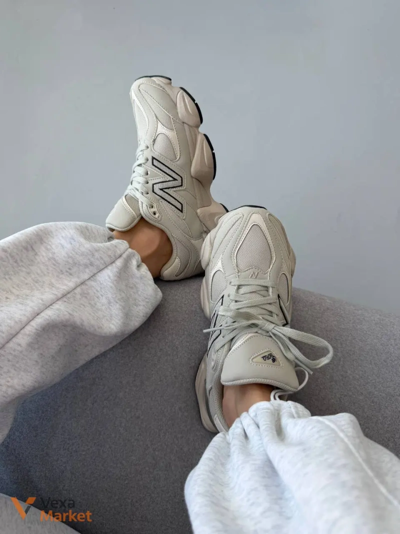 Кросівки New Balance 9060 Light Cream Leather — фото 6