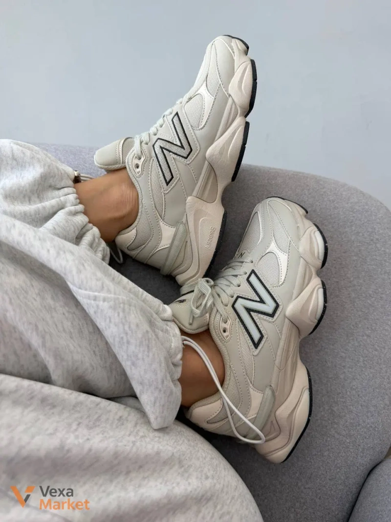 Кросівки New Balance 9060 Light Cream Leather — фото 8