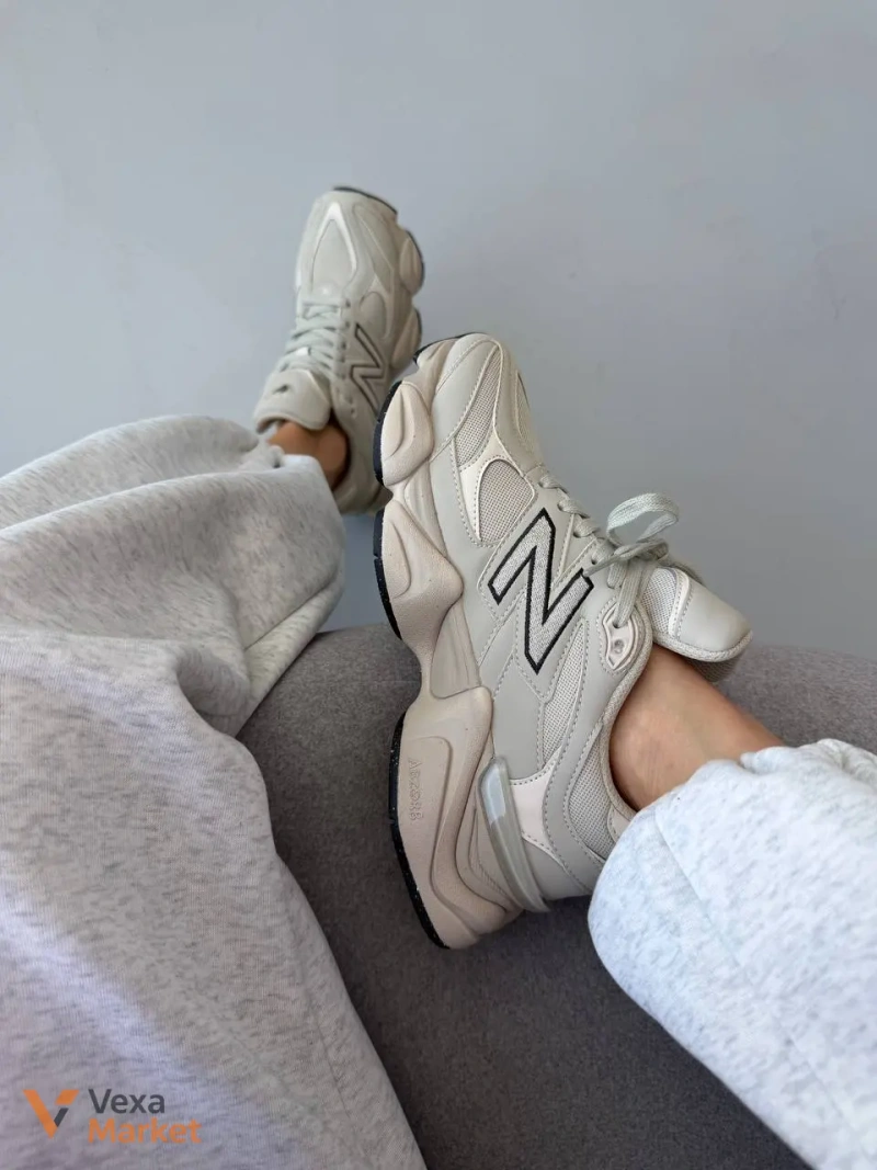 Кросівки New Balance 9060 Light Cream Leather — фото 9