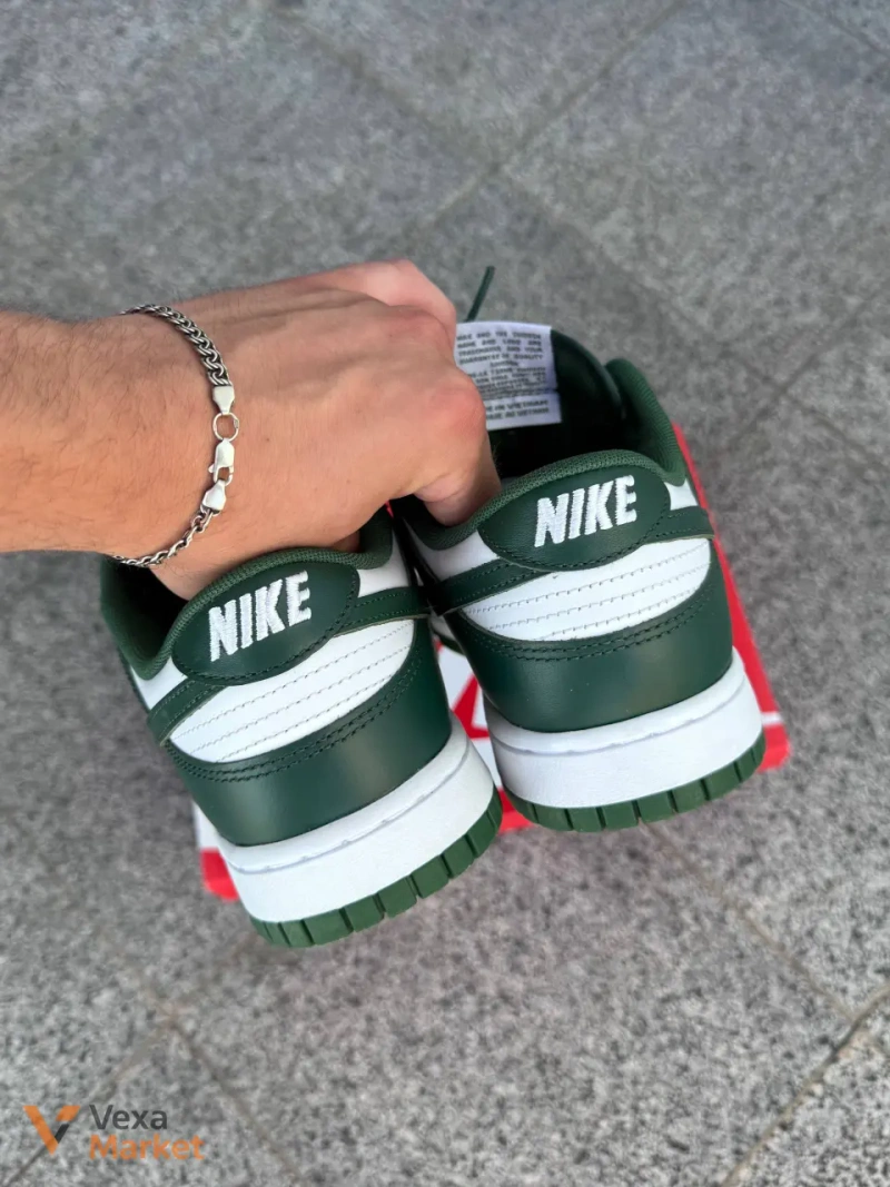 Кросівки Nike Dunk Low Team Green&White — фото 3