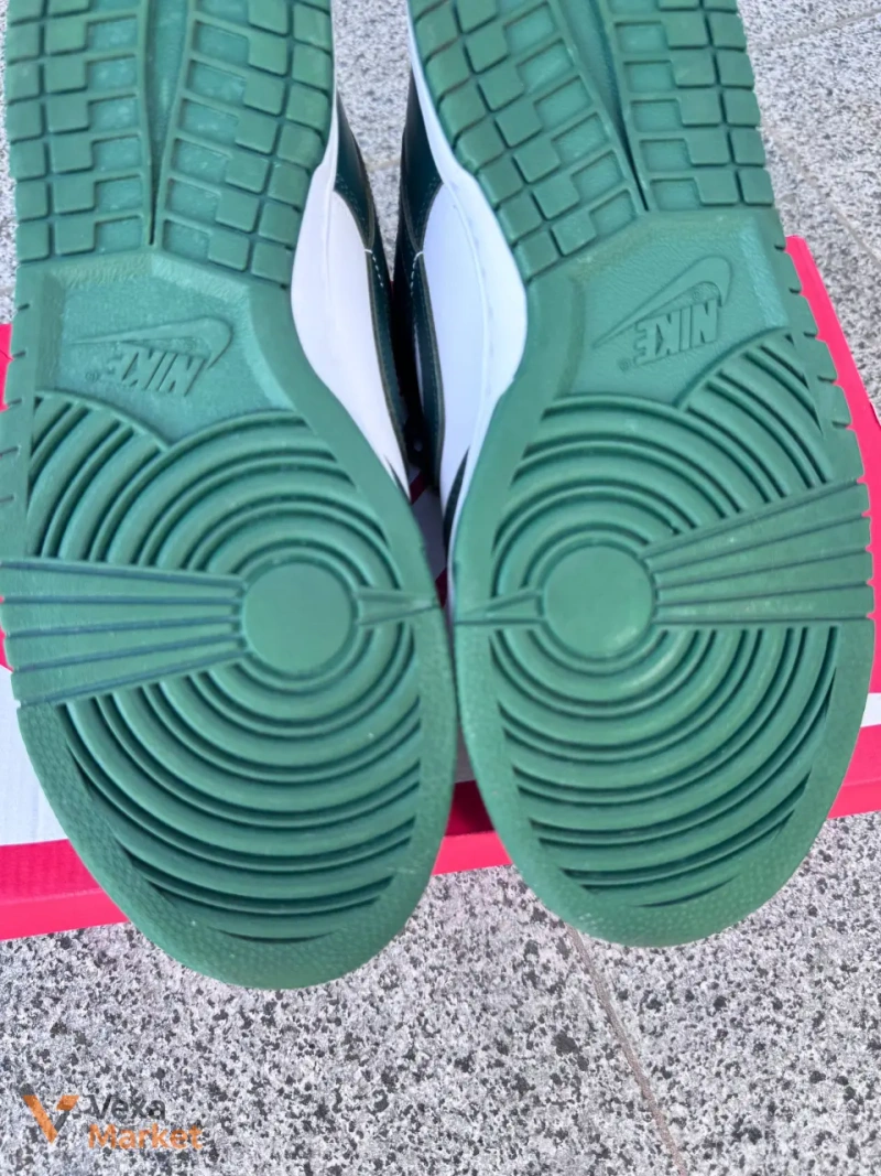 Кросівки Nike Dunk Low Team Green&White — фото 4