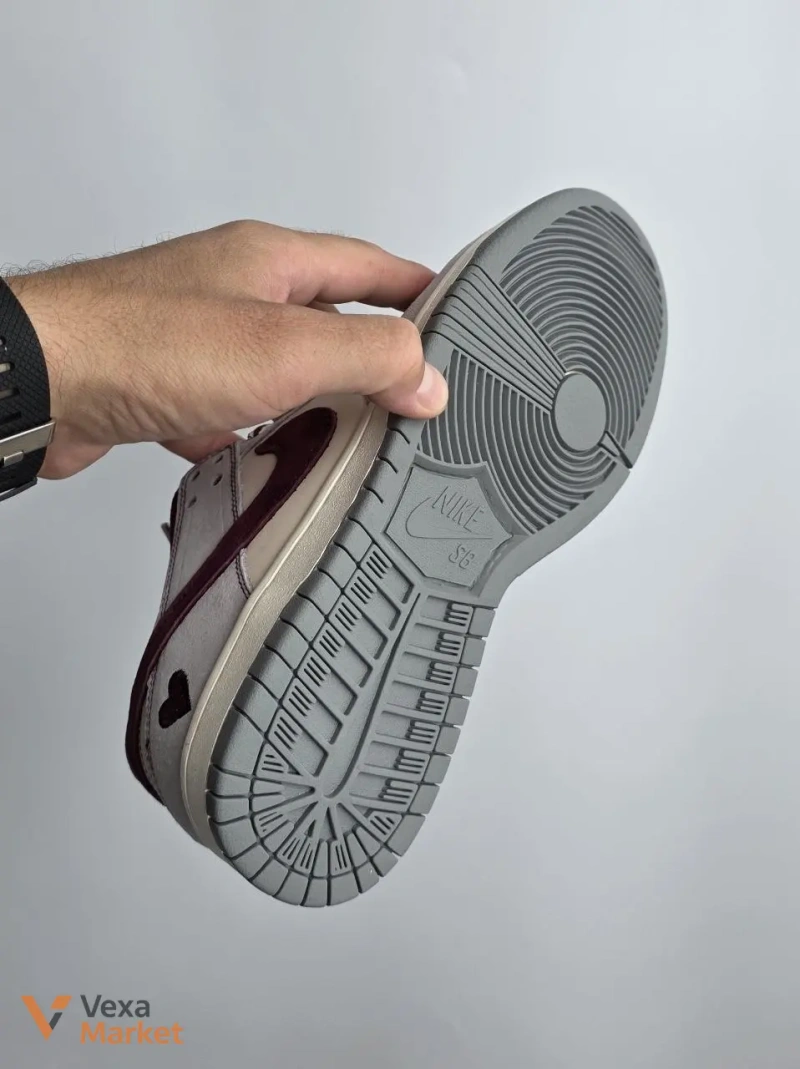 Кросівки Nike SB Dunk Grey / Cream / Burgundy Арт #839 — фото 2