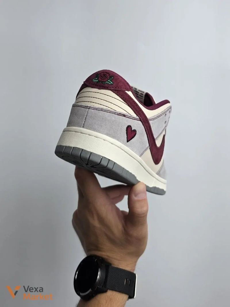 Кросівки Nike SB Dunk Grey / Cream / Burgundy Арт #839 — фото 3