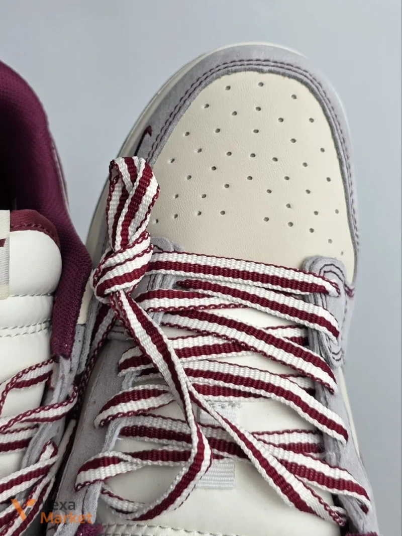 Кросівки Nike SB Dunk Grey / Cream / Burgundy Арт #839 — фото 5