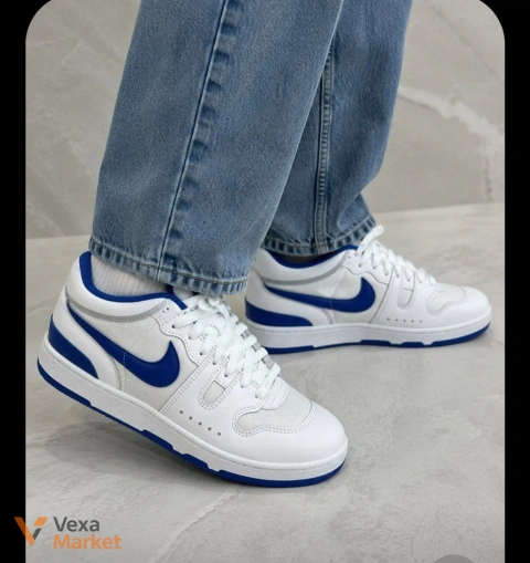 Кросівки Nike шкіряні білі з синім
